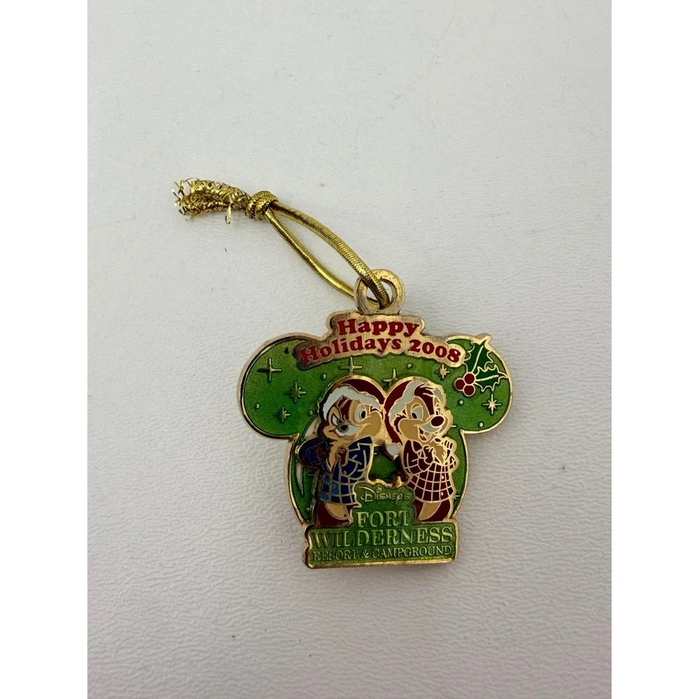 Disney Pin Chip & Dale Fort Wilderness Happy Holidays 2008 LE 1200